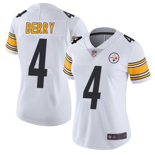 Women Pittsburgh Steelers Football 4 Limited White Jordan Berry Road Vapor Untouchable Nike NFL Jersey